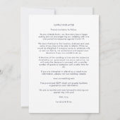 Fancy Brushstroke Photo Sophisticated Wedding Save The Date (Achterkant)