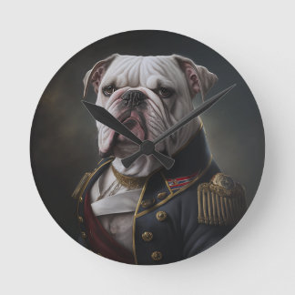 Fancy Bulldog Clock Ronde Klok