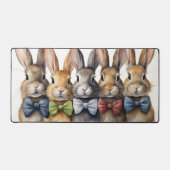 Fancy Bunny Bow Stropdas Waterverf Bureaumat (Voorkant)