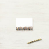 Fancy Bunny Bow Stropdas Waterverf Post-it® Notes (Op bureau)