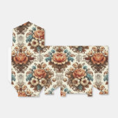 Fancy Buttercream Bloemen Bowed Bedankdoosjes (Uitgevouwen)