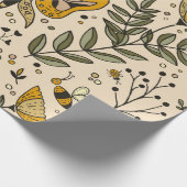 Fancy Butterflies and Flowers 3 Cadeaupapier (Hoek)