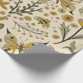 Fancy Butterflies and Flowers 4 Cadeaupapier (Hoek)