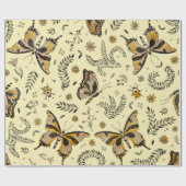 Fancy Butterflies and Flowers Cadeaupapier (Vlak)