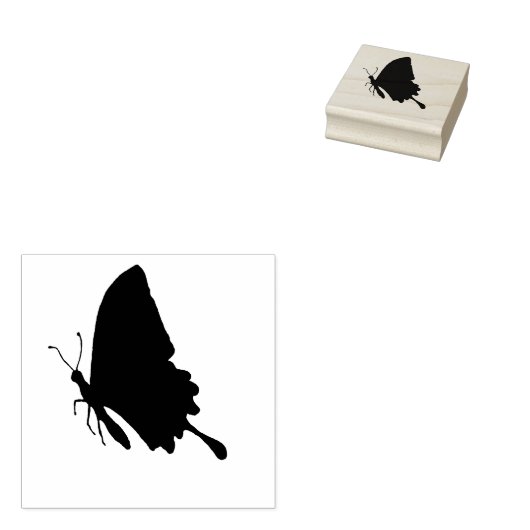 Fancy Butterfly Art Stamp Rubberstempel (Gestempeld)