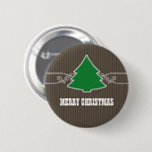 Fancy Button met kerstboomwervelingen (Voorkant /achterkant)