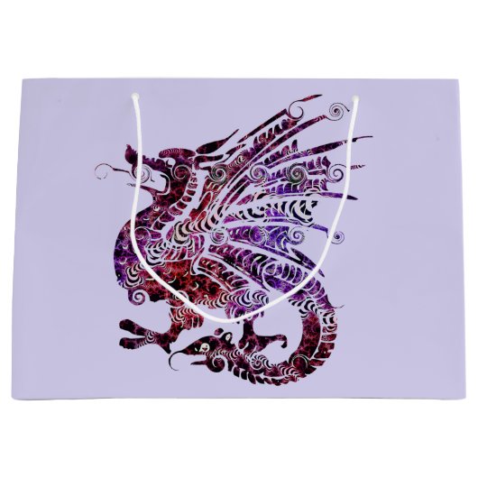 fancy cadeautas met draken (Voorkant)