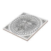 Fancy Caduceus custom Nurse tegel Tegeltje (Zijkant)