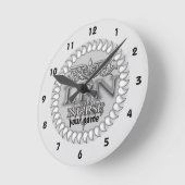 Fancy Caduceus LPN-verpleegkundige Ronde Klok (Hoek)