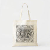 Fancy Caduceus LPN-verpleegster Tote Bag (Voorkant)