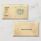 Fancy Caduceus Nurse visitekaartjes (Voorkant / Achterkant)