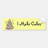 Fancy Cake Bumpersticker (Voorkant)
