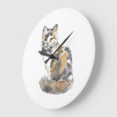 Fancy Calico Cat Grote Klok (Hoek)