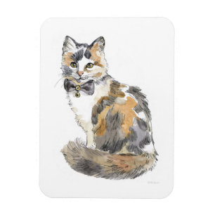 Fancy Calico Cat Magneet