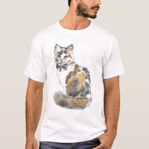 Fancy Calico Cat T-shirt