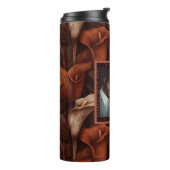 Fancy Calla Lelies Esthetische Bloemige Bruiloft Thermosbeker (Gedraaid links)