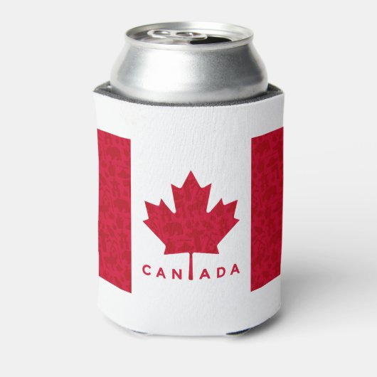 Fancy Canadese vlag Blikjeskoeler (Blikje Achterkant)