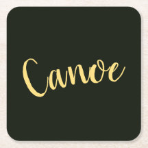 Fancy 'Canoe Script' Donkere groene achtergrond