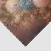 Fancy Cat in Victorian Hat Floral Decoupage  Tissuepapier (Detail)