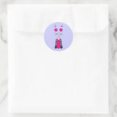 FANCY CAT RONDE STICKER (Tas)
