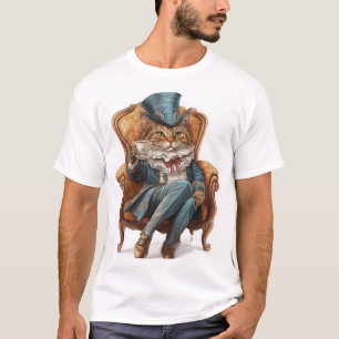 Fancy Cat Society Victoriaanse Koninklijke Kitty T-shirt