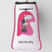 Fancy Cats Diamond Collars Retro Roze Stoel Stippe Golfheadcover (Draai 90)