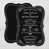 Fancy Chalkboard  Bracket Weddenschap Kaart (Voorkant / Achterkant)