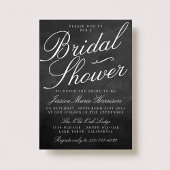 Fancy Chalkboard Bridal Shower Invitations Kaart