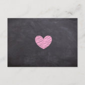 Fancy Chalkboard Weddenschapskaart Informatiekaartje (Achterkant)