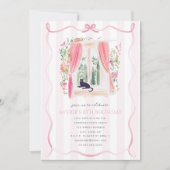 Fancy Chateau Roze Lint Coquette Cat Verjaardag Kaart (Voorkant)