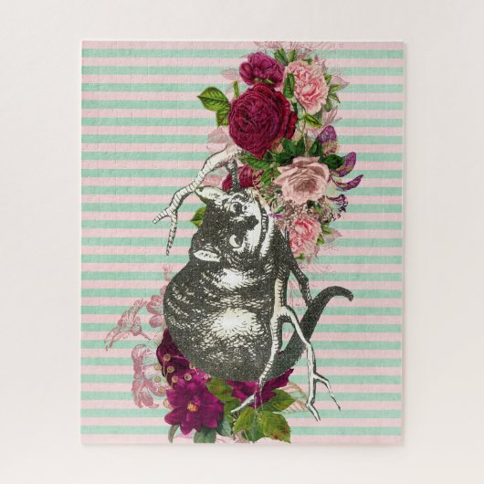 Fancy Cheshire Cat Collage Legpuzzel (Verticaal)