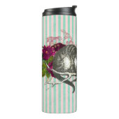 Fancy Cheshire Cat Collage Thermosbeker (Gedraaid links)