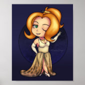 Fancy Chibi Girl Poster (Voorkant)