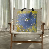 Fancy Chic Starry Glittery Blue en Gold Girly Tote Bag