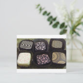 Fancy chocolade briefkaart (Staand voorkant)