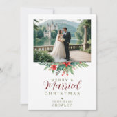 Fancy Christmas Botanical Festoon Photo Wedding (Voorkant)