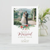 Fancy Christmas Botanical Festoon Photo Wedding (Staand voorkant)