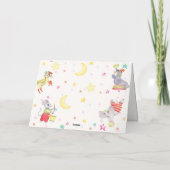 Fancy Circus Carnaval Animals Baby shower Bedankkaart (Achterkant)
