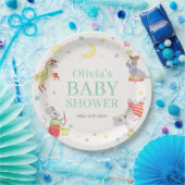 Fancy Circus Carnaval Animals Baby shower Papieren Bordje (Feest)