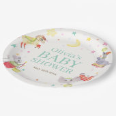Fancy Circus Carnaval Animals Baby shower Papieren Bordje (Gekanteld)