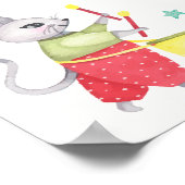 Fancy Circus Kermis Dieren Baby Shower Welkom Poster (Hoek)
