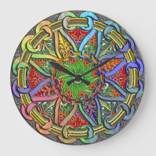 Fancy cirkelvormig ontwerp grote klok (Voorkant)