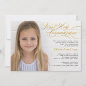 Fancy communicatie met script en foto's kaart (Voorkant)