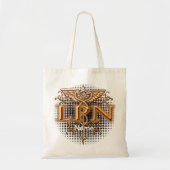 Fancy Copper Caduceus LPN Nurse Tote Bag (Voorkant)