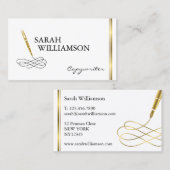 Fancy Copywriter Visitekaartje (Voorkant / Achterkant)