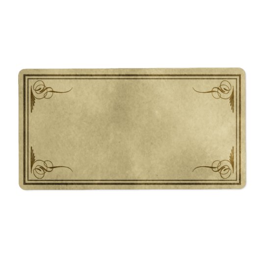 Fancy Corners Apothecary Label (Voorkant)