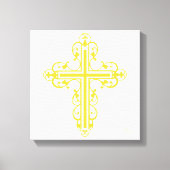 Fancy Cross Design No. 10 Cream Canvas Afdruk (Voorkant)