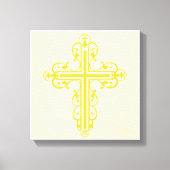 Fancy Cross Design No. 11 Cream Canvas Afdruk (Voorkant)