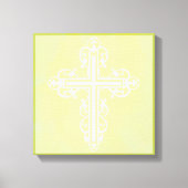 Fancy Cross Design No. 9 Cream Canvas Afdruk (Voorkant)
