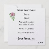 Fancy Cupcake-uitnodiging - SRF Kaart (Achterkant)